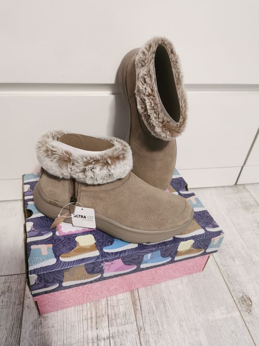 Ghete skechers piele întoarsă