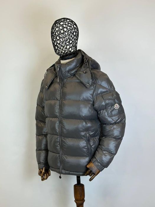 Geaca moncler cu puf gri cu nfc premium