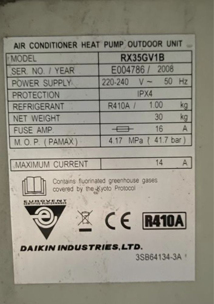 Compresor AC Daikin RX35GV1B , cod 1YC23AEXD