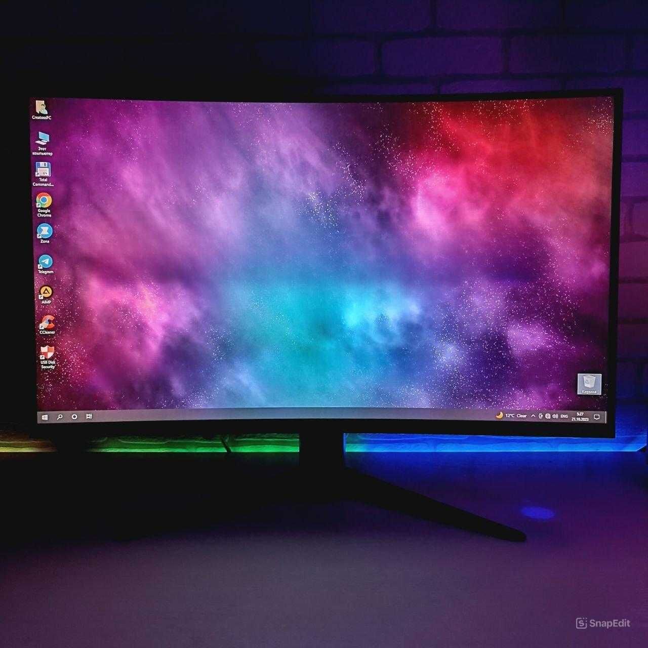 Aкция! Игровой компьютер RGB в красивом корпусе. Компьютер для геймера