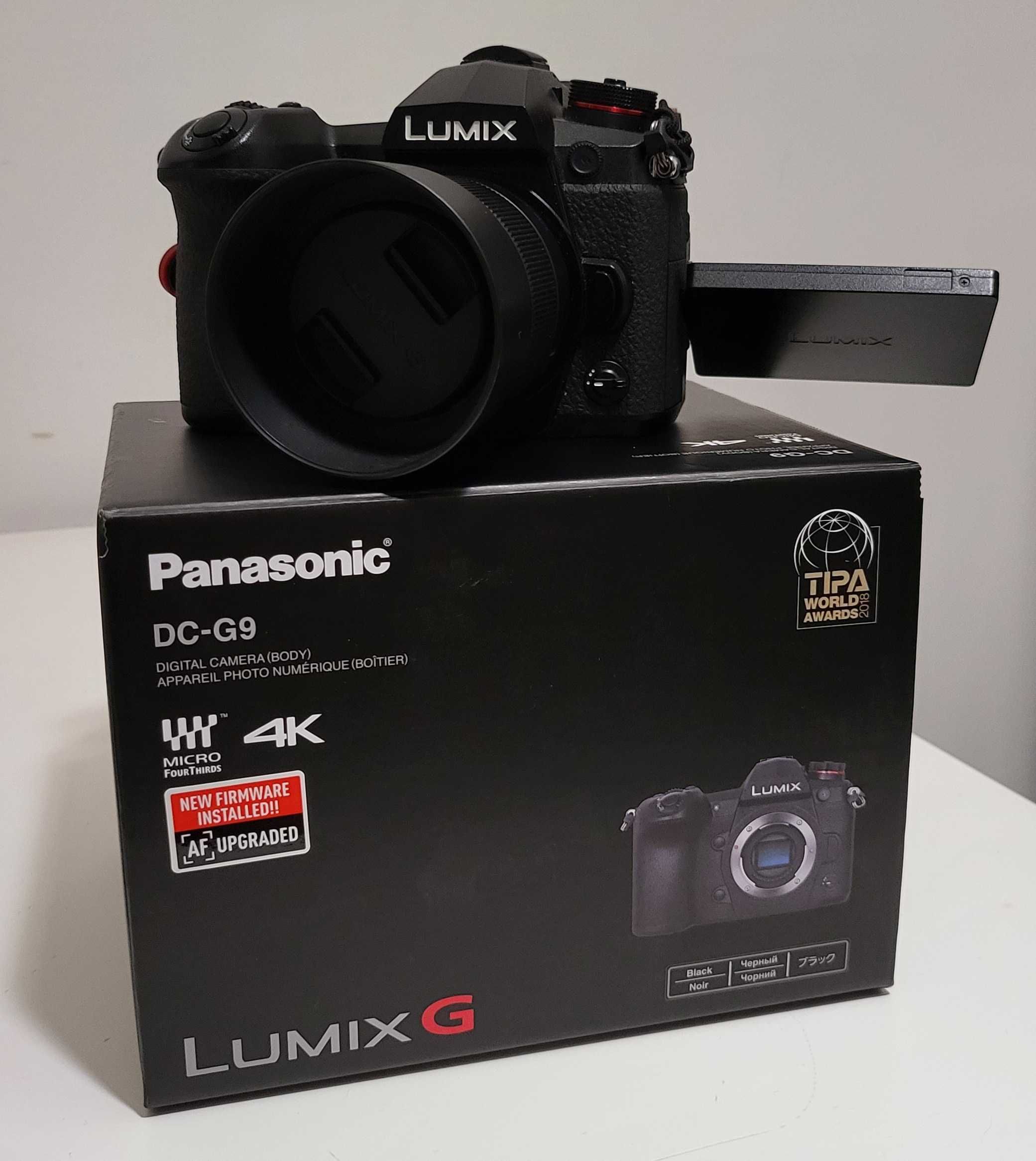 Panasonic aparat foto/video Lumix G9 4k + obiectiv Lumix 25mm + acceso