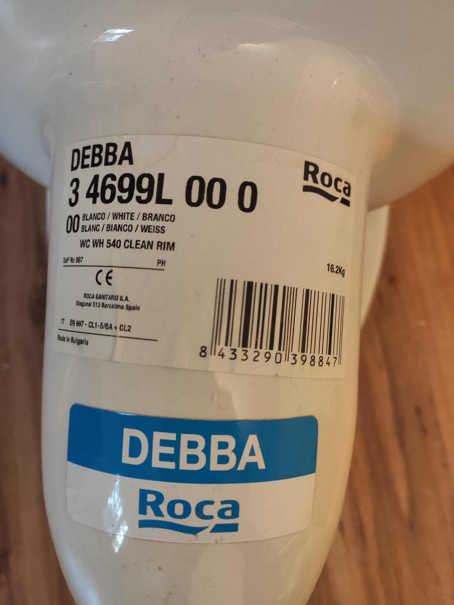 Vas WC toaleta suspendat Roca Debba Rimless mai ieftin ca in magazin!