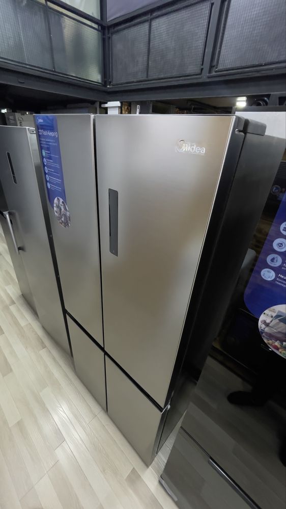 Premium холодильник MIDEA MDRM691MIE46 (стальной) на 530 л / Доставка