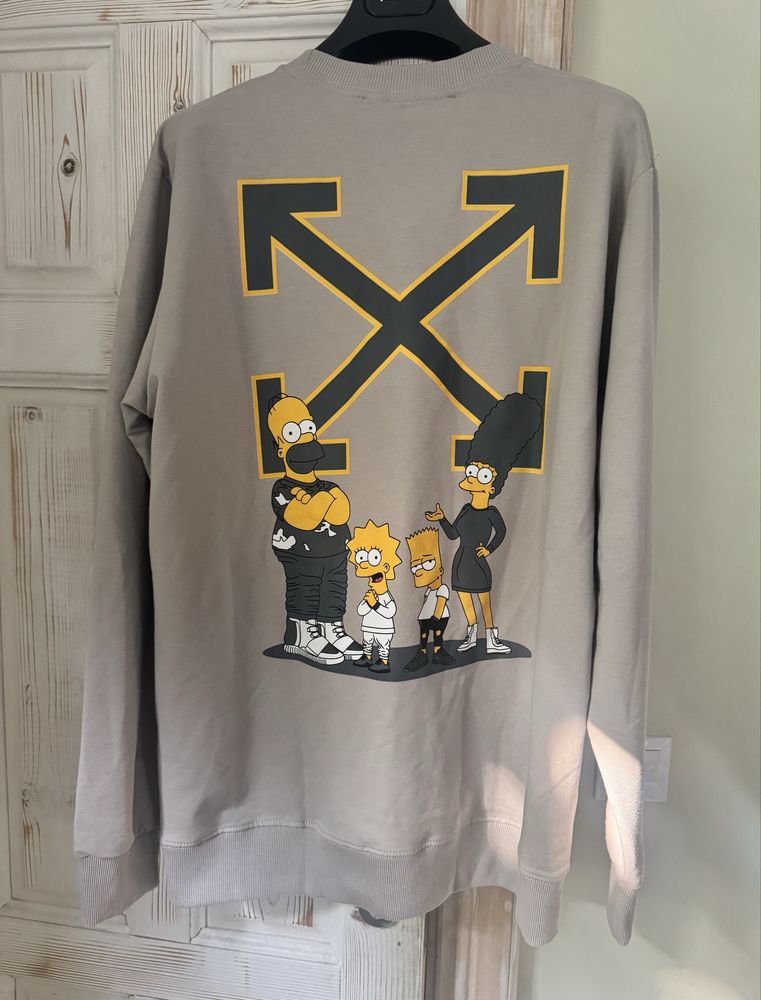 Off-white the simpsons суичер
