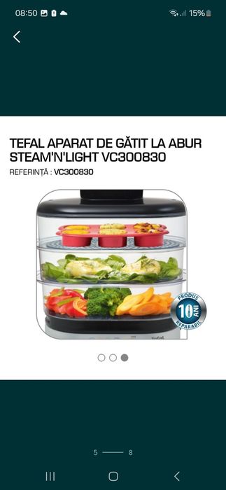 Aparat abur tefal