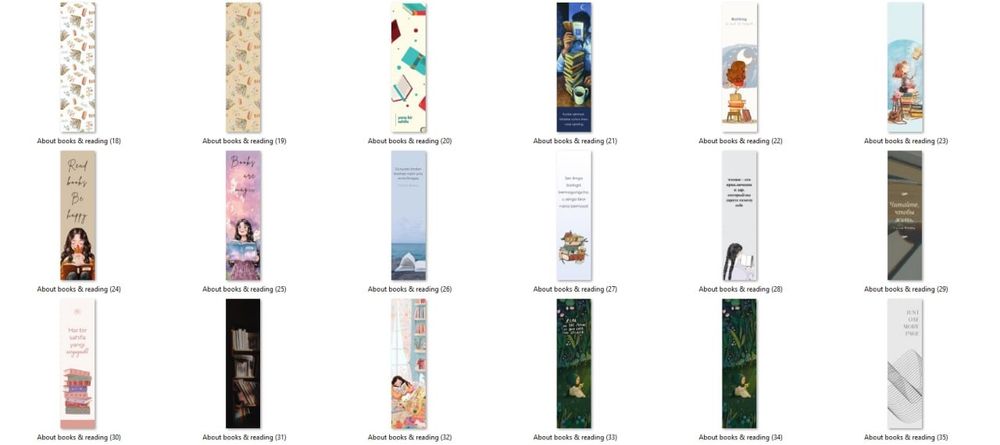 Bookmarks (Xatcho'plar ) ( закладки ) laminatlangan