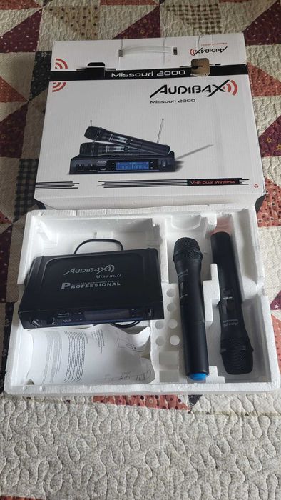 Set 2 microfoane wireless Audibax Missouri 2000 B Black