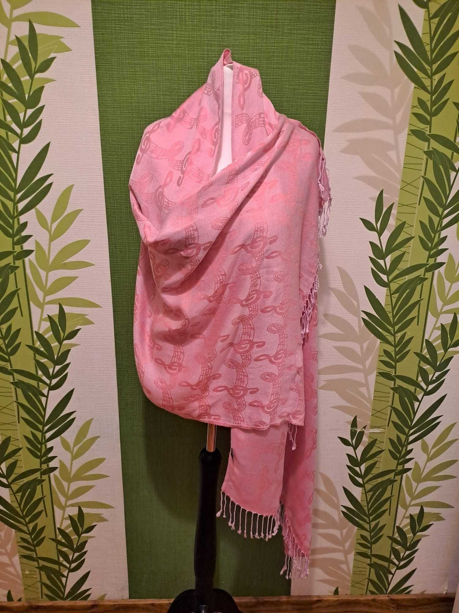 Eșarfă cu franjuri 90% cașmir 10% mătase 180x67 cm Cashmere