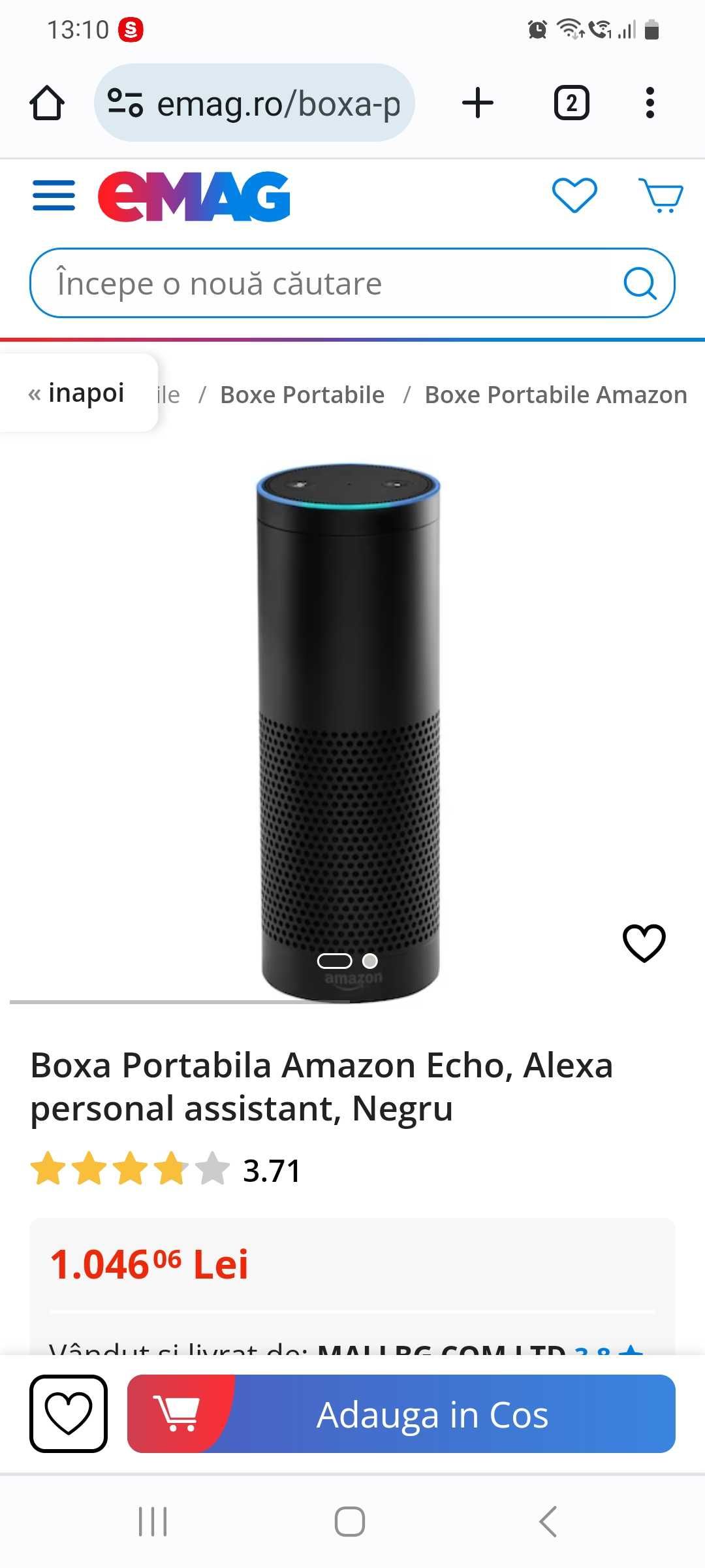 Boxă Alexa Amazon