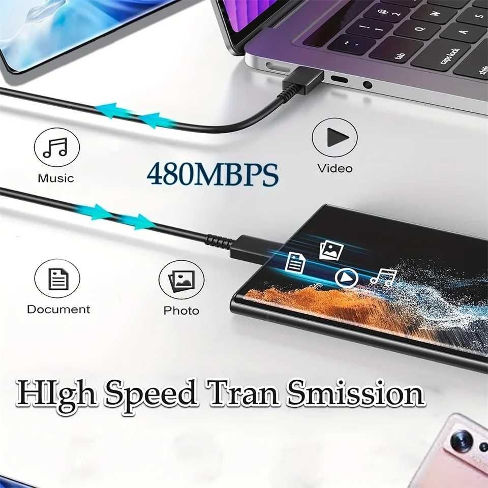 Зарядно устройство Samsung Super fast charger, USB Type-C, 45W, Black