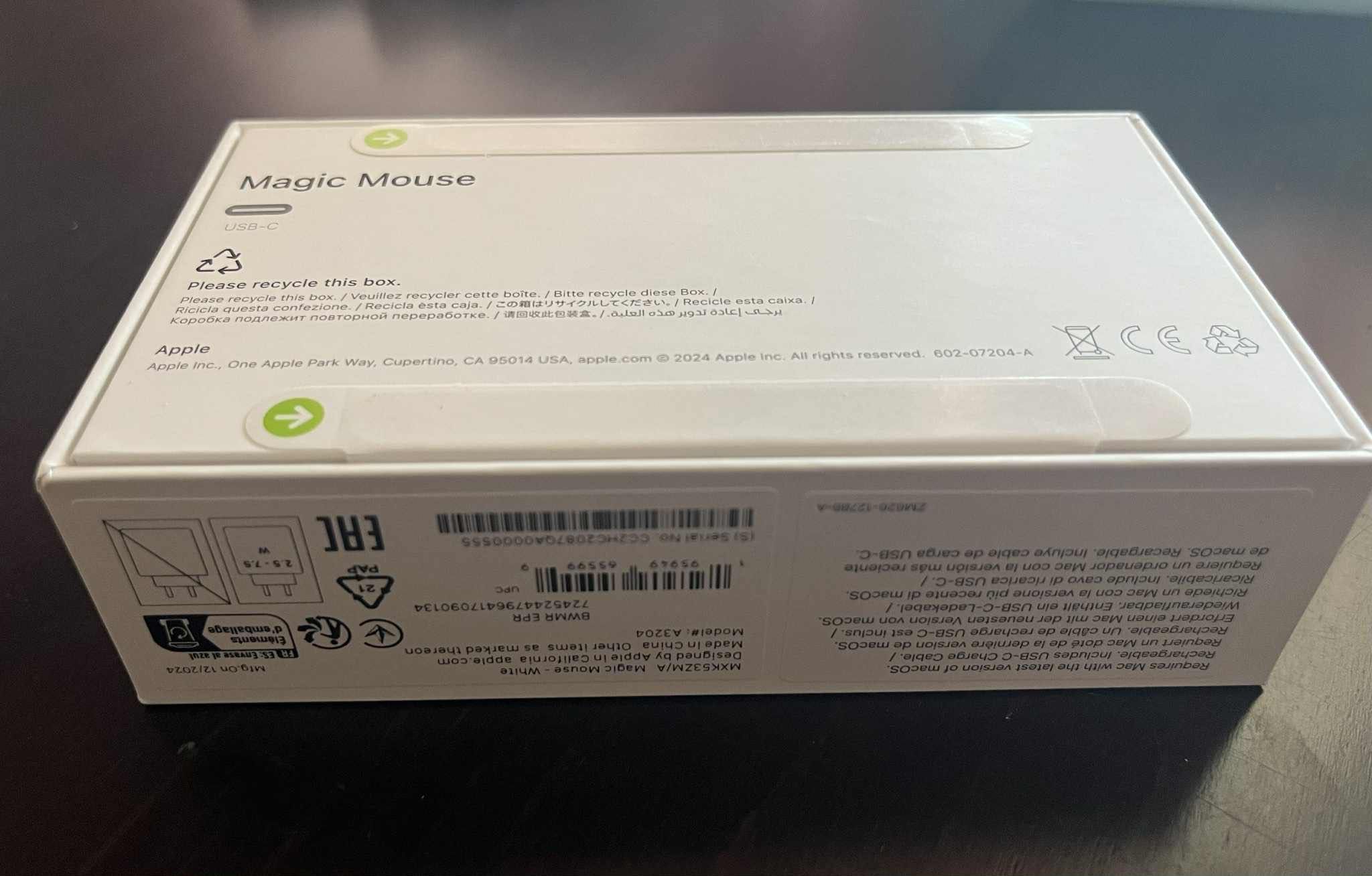 Мишка Apple Magic Mouse- usb C, модел 2024