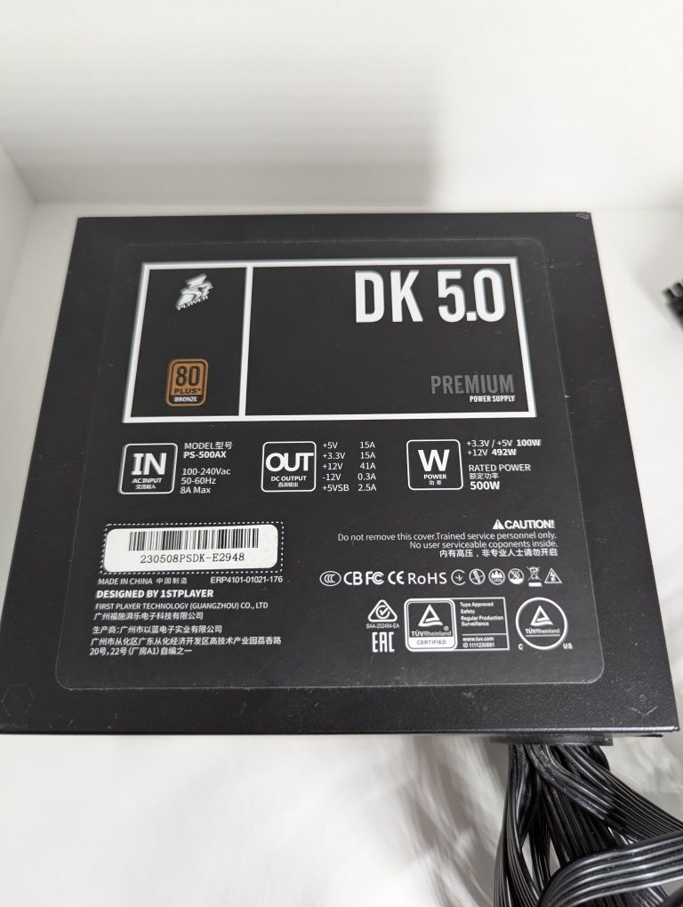 Блок питания 500W / Player DK 5.0 / 80+ Bronze