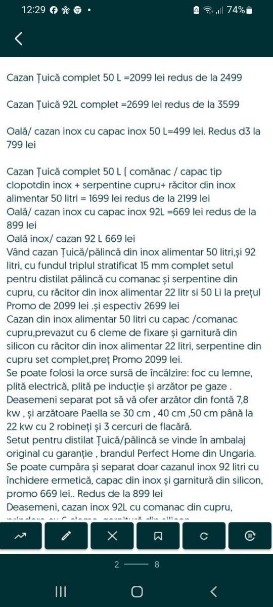 Cazan Țuică complet 50L Ofertă 1499 lei