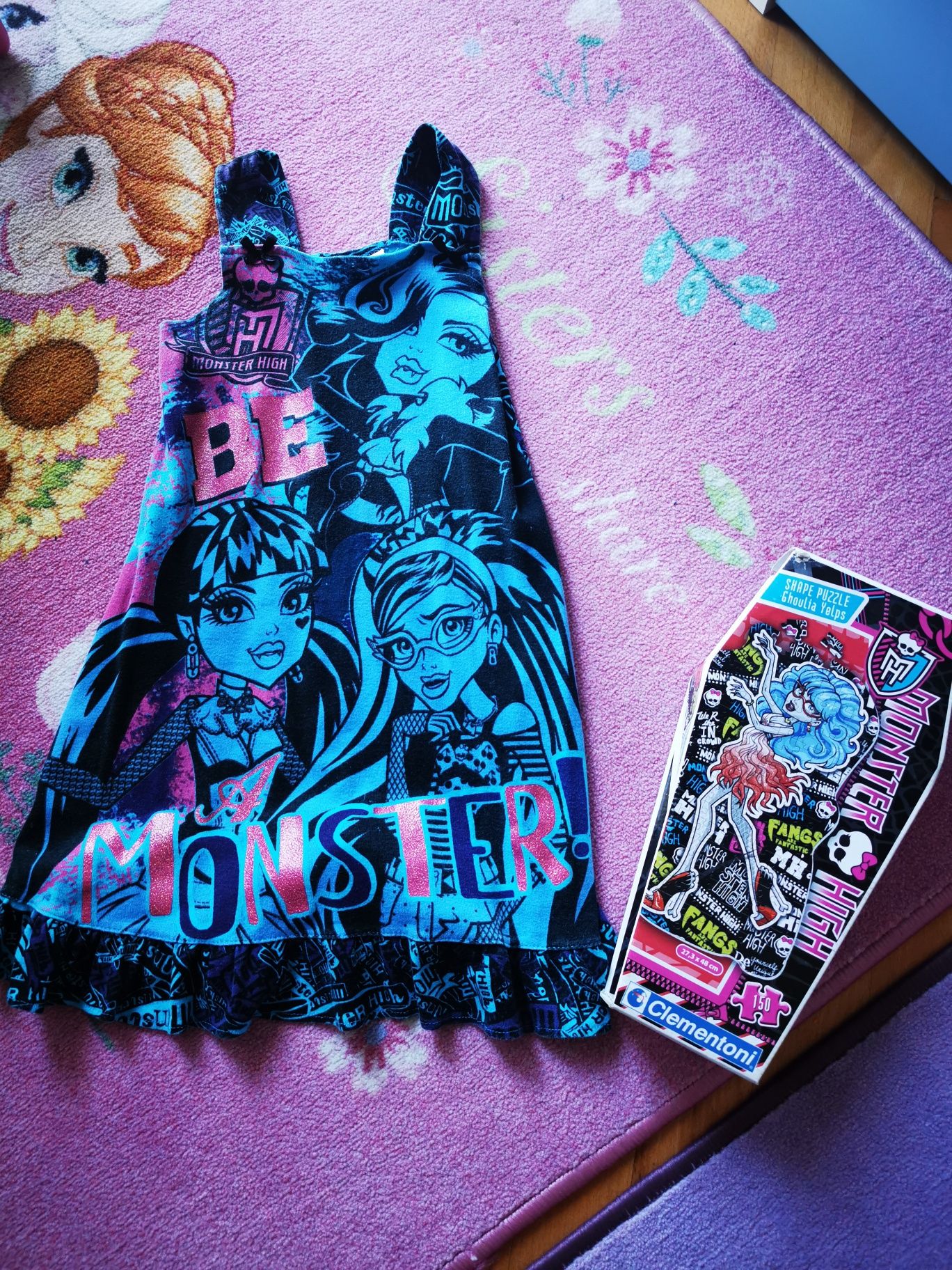 Set monster high, rochiță și puzzle, 6 ani