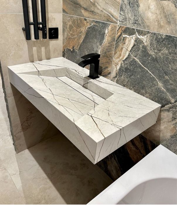 Раковина, столешница, тумба, шкаф из керамогранита