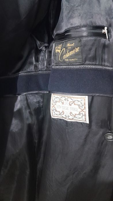 Palton lung damă,Lână & Cashmere Bleumarin