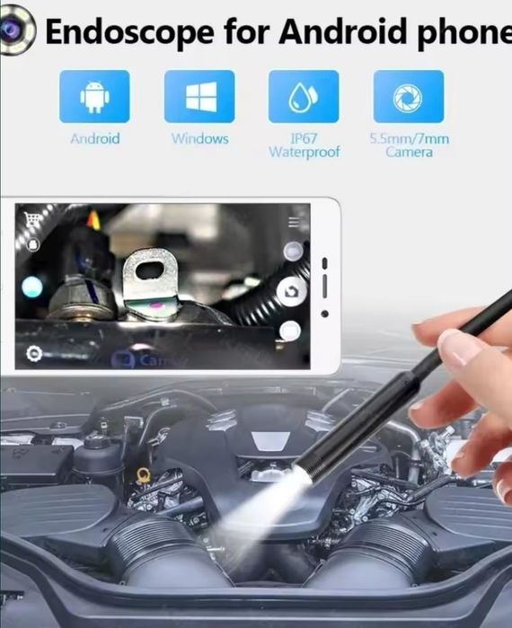 Camera Endoscopica 2m, Camera inspectie Android, Windows HD720p TIP C