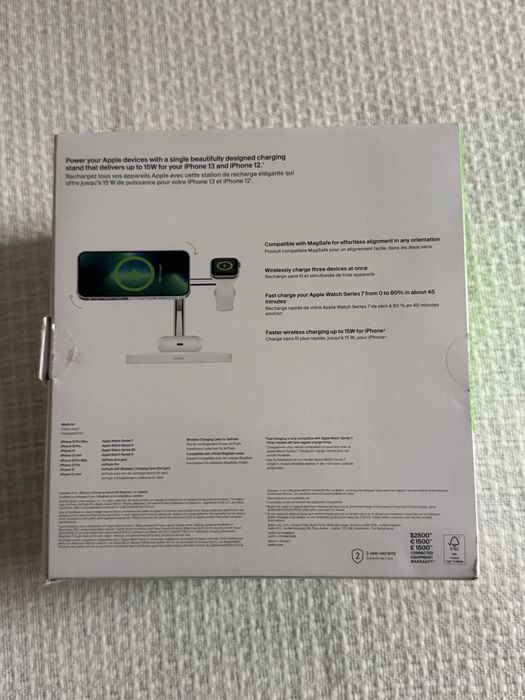 Belkin 3 in 1 charging stand безжична зарядна станция