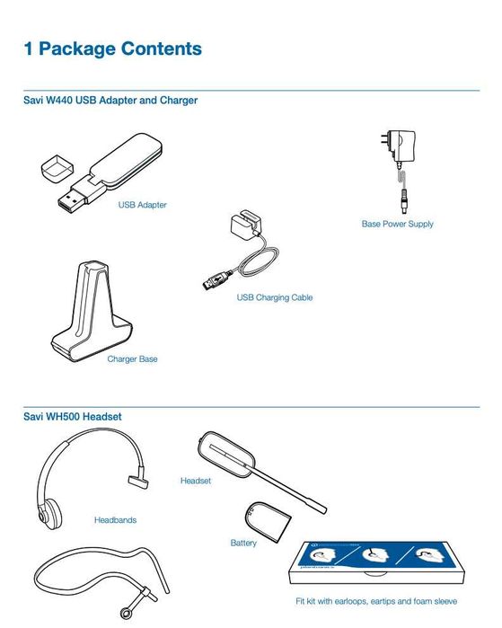 Plantronics Savi 440 Wireless Headset for PC
