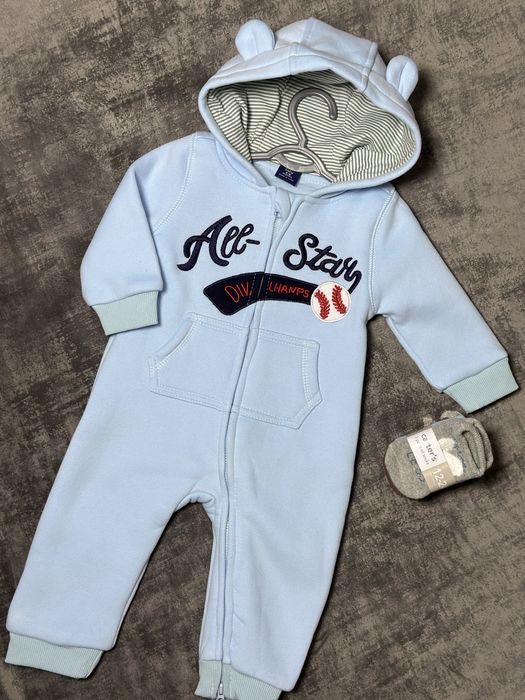 Теплый хб комбинезон