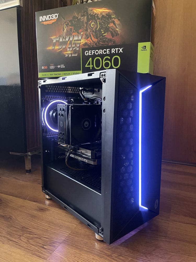 Геймърски компютър/ Ryzen 5600X/16GB/RTX 4060 8GB/1TB SSD
