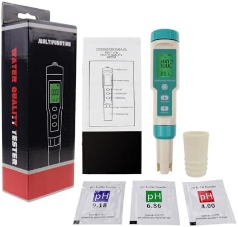 Уред за тестване на вода с PH, TDS, EC, ORP, соленост и температура