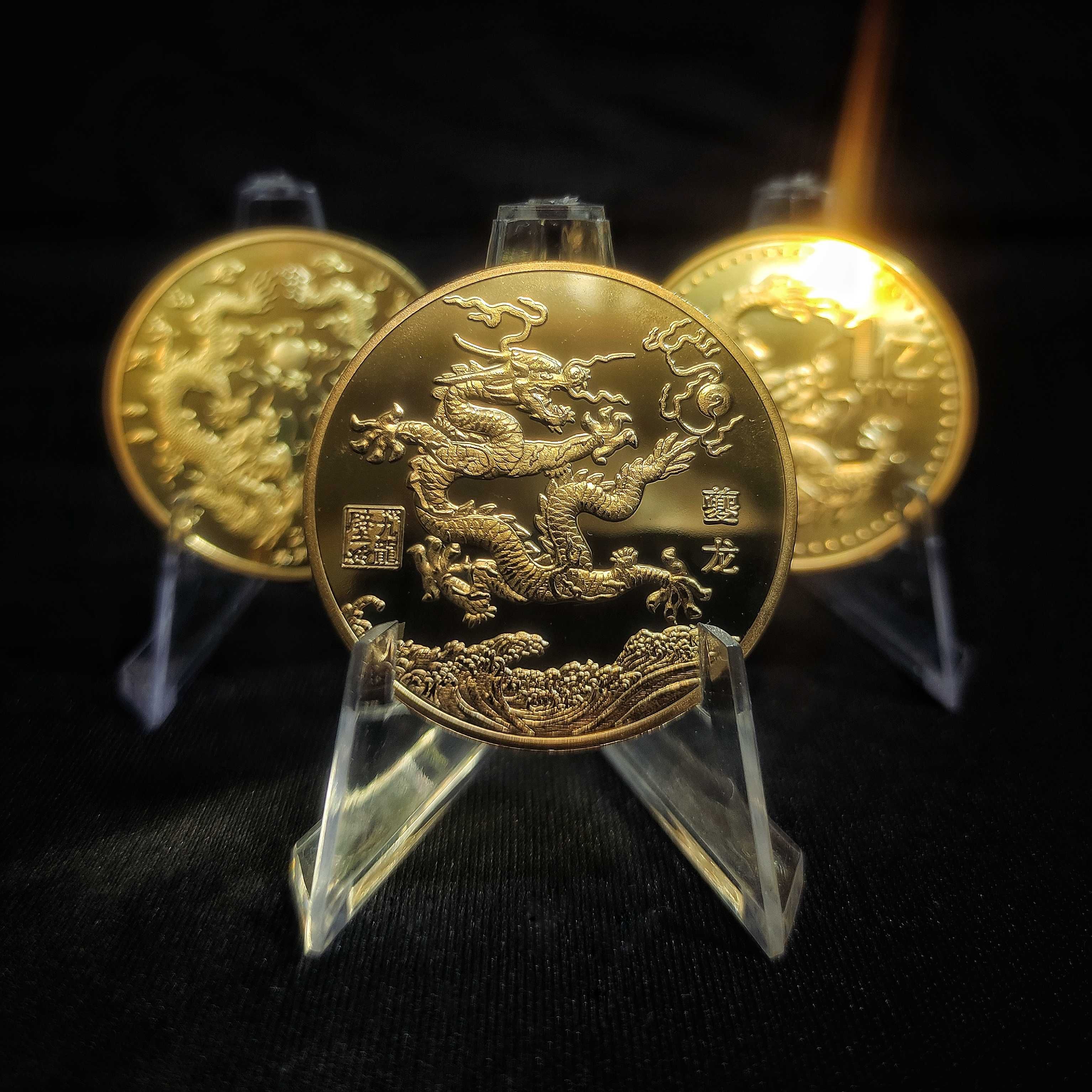 Сувенирные Монеты с Драконом. Chinese dragon - Loong