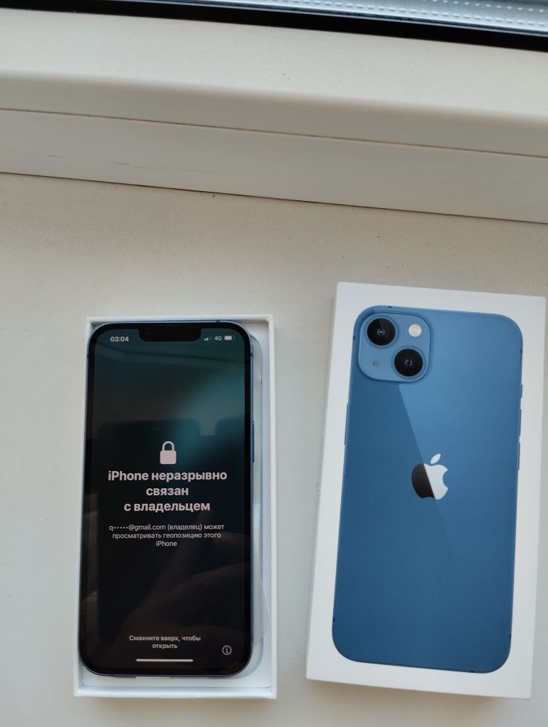 iPhone 13 с коробкой заблокан