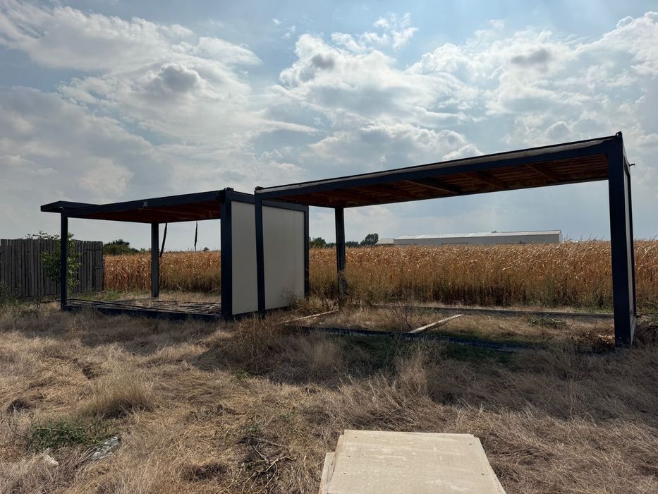 Teren+3 containere 6x3 Cornetu strada aeroportului
