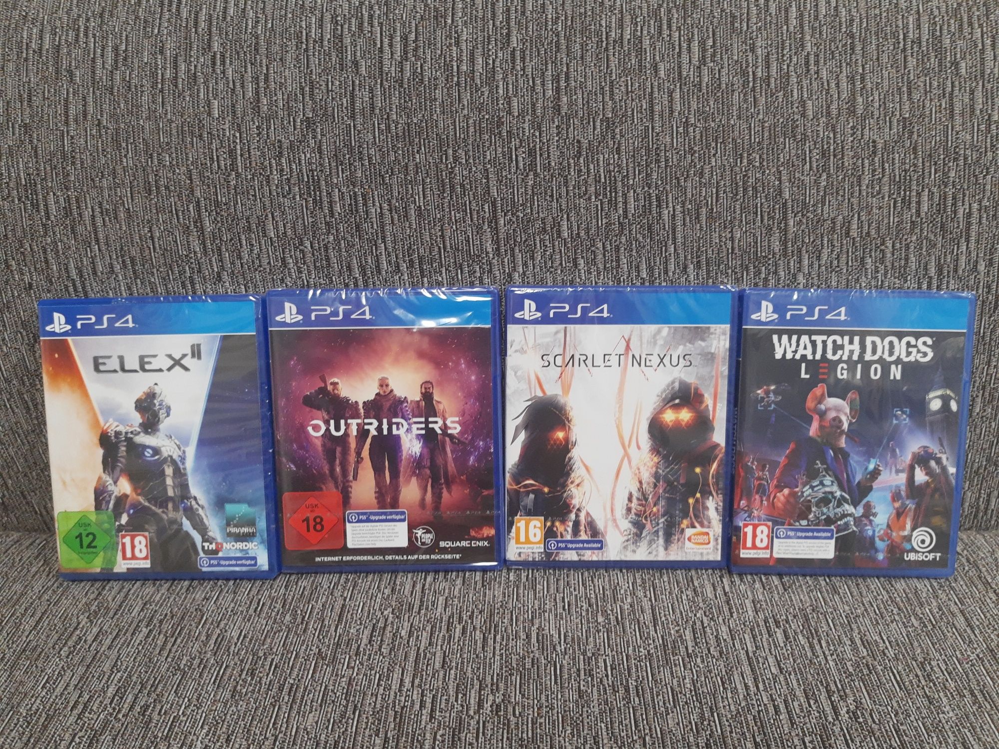 Elex 2 , Scarlet Nexus , Outriders, Watch dogs legion ps4