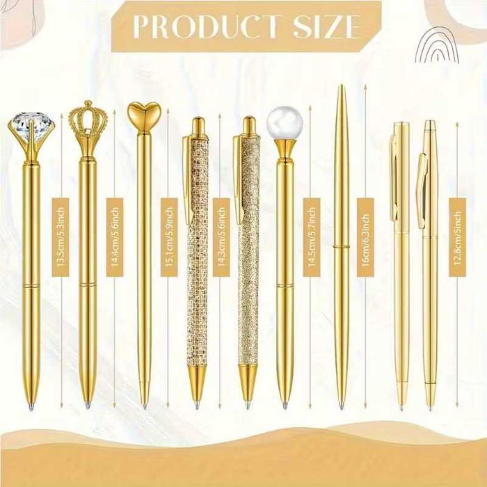 9 бр. Златни химикалки