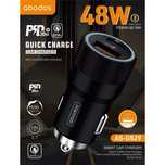 Зарядно за телефон 12-24V / 48W  Type C + USB Digital One SP00998