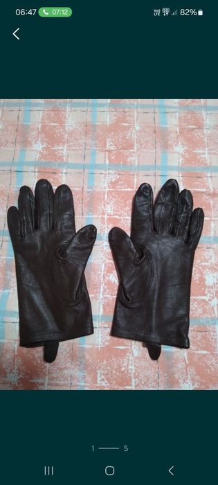 Haina piele dama+mănuși piele