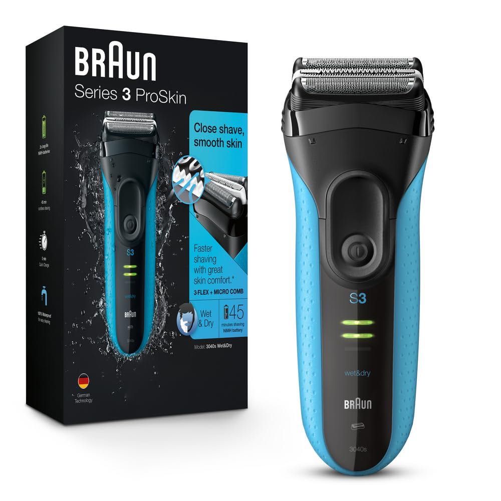 Aparat de ras electric Braun Series 3 3040s ProSkin Wet&Dry,sigilat
