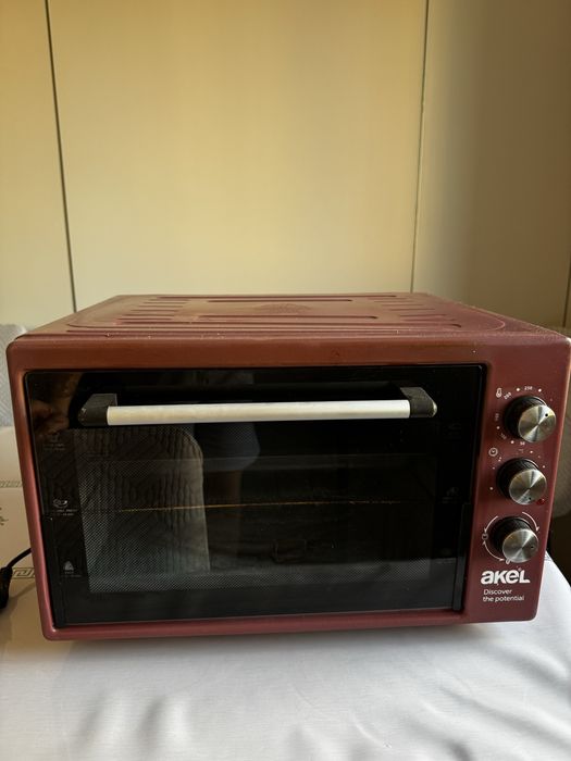 Настольная электропечь Akel AF440 бордовый