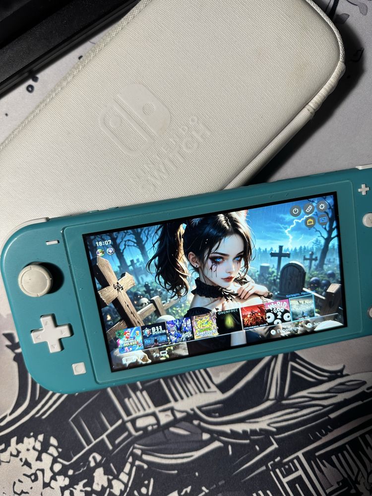 Продается прошитый nintendo switch lite (нинтендо свитч лайт)