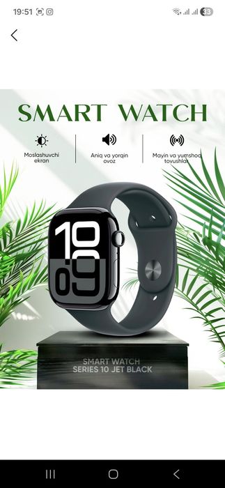 Smart watch T800 pro max.  Narxi: 129.000