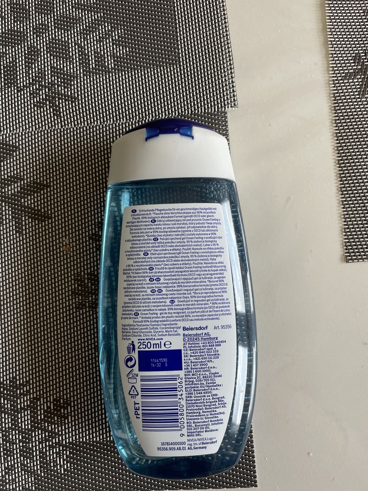 Nivea Ocean Feeling gel de dus( shower gel)