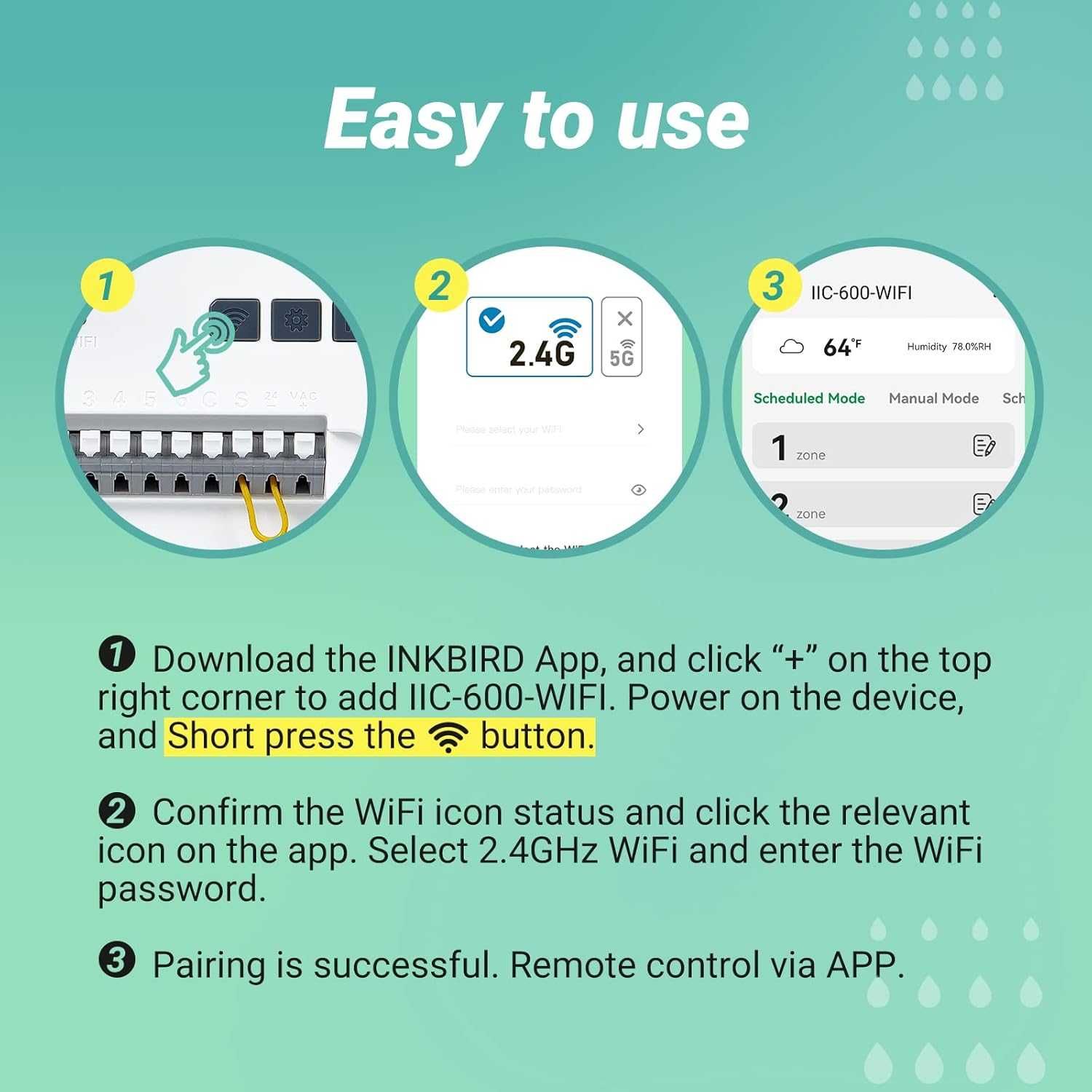 INKBIRD IIC-600-WIFI контролер за поливни системи- 6 зони