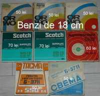 banda,benzi mari 18 cm pentru magnetofon Orwo 50 lei,BASF 60,Scotch 70