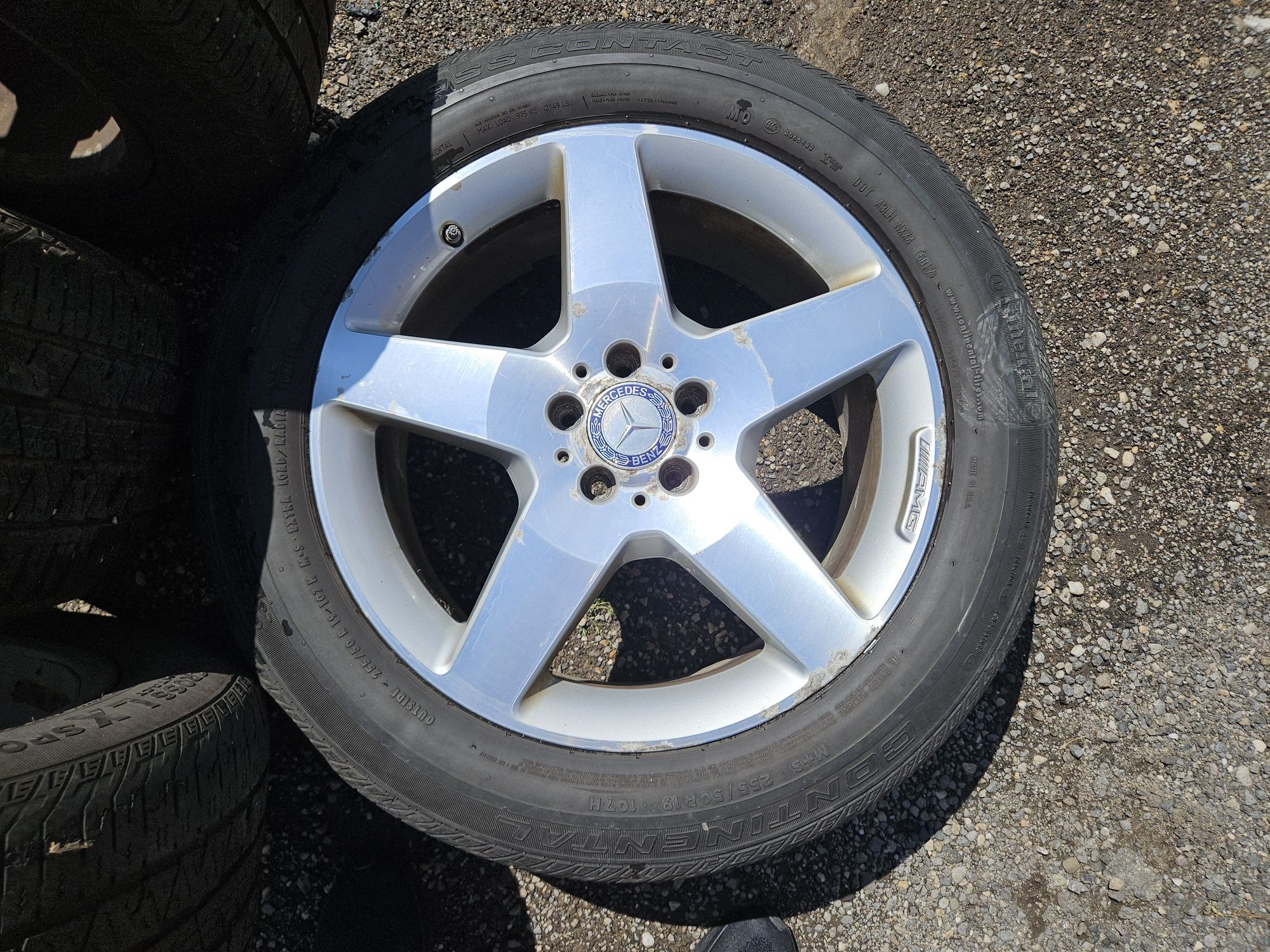 Jante aliaj Mercedes AMG  R 19 cu Anvelope Continental 255/50