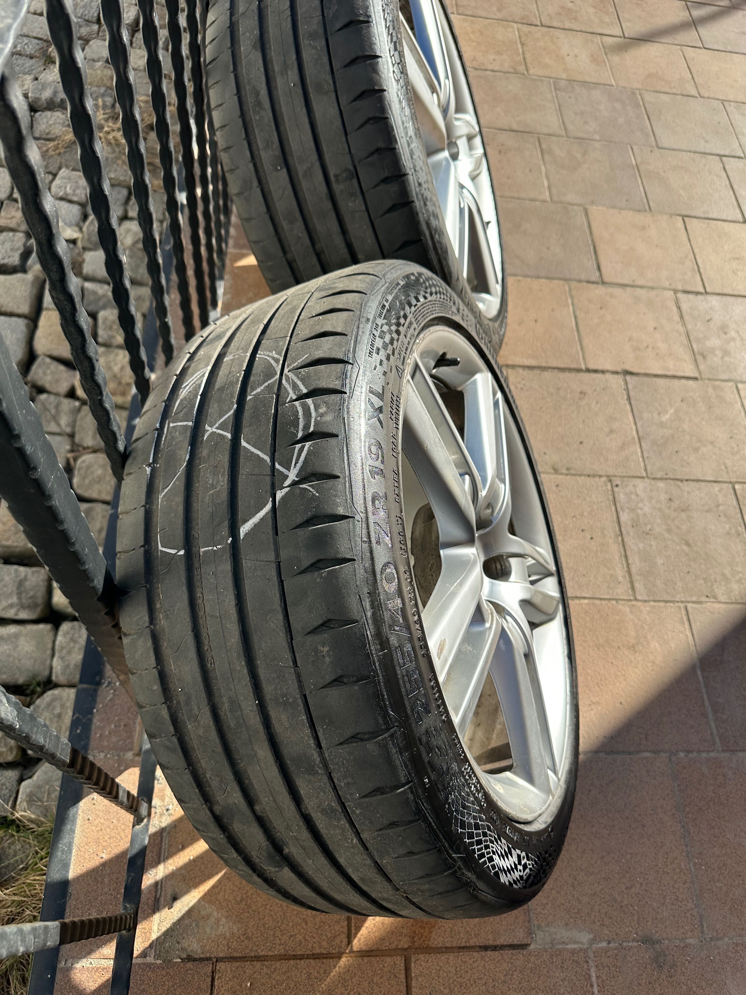 19ки Оригинални Ауди-VW(VAG група) джанти с гуми Continental 255/40/19