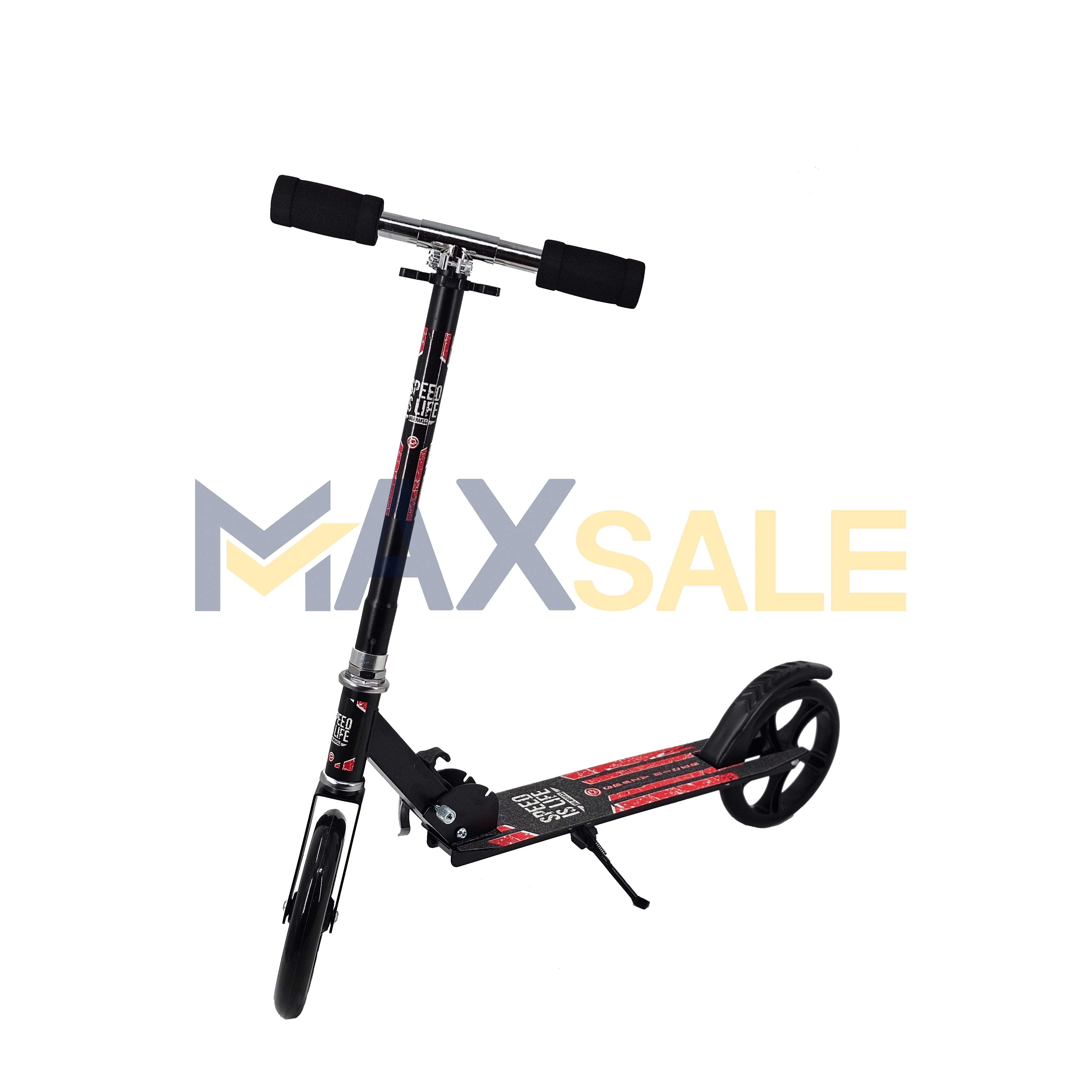 Детски скутер scooter тротинетка сгъваема черно/червено колело