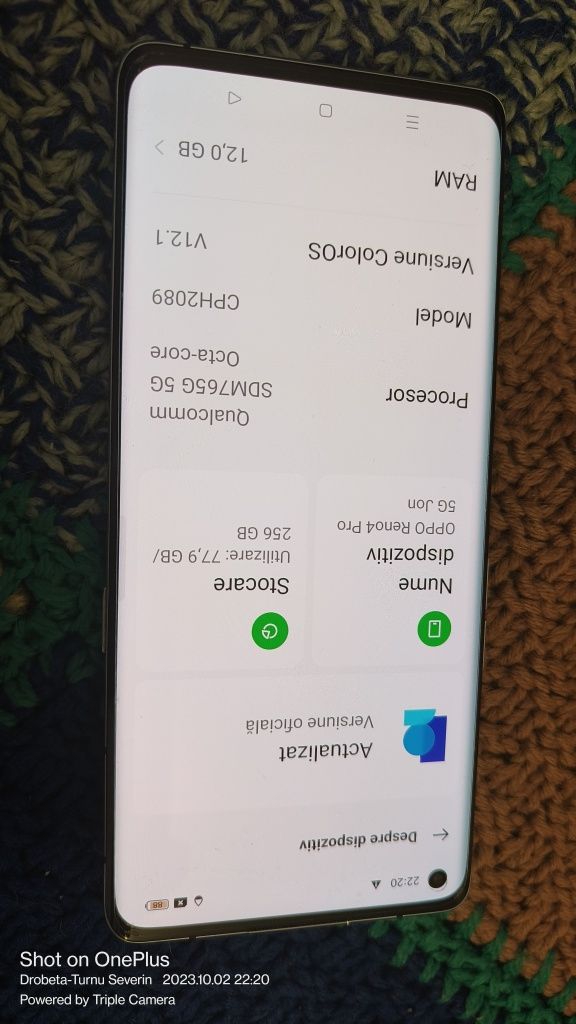 Vând Oppo reno 4 pro