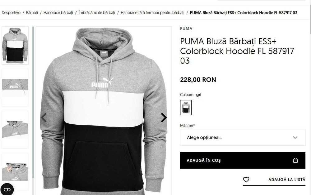 Hanorac barbatesc Puma Original