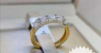 Дамски златен пръстен Bvlgari размер 52 с камъни цирконии 3.03 грама