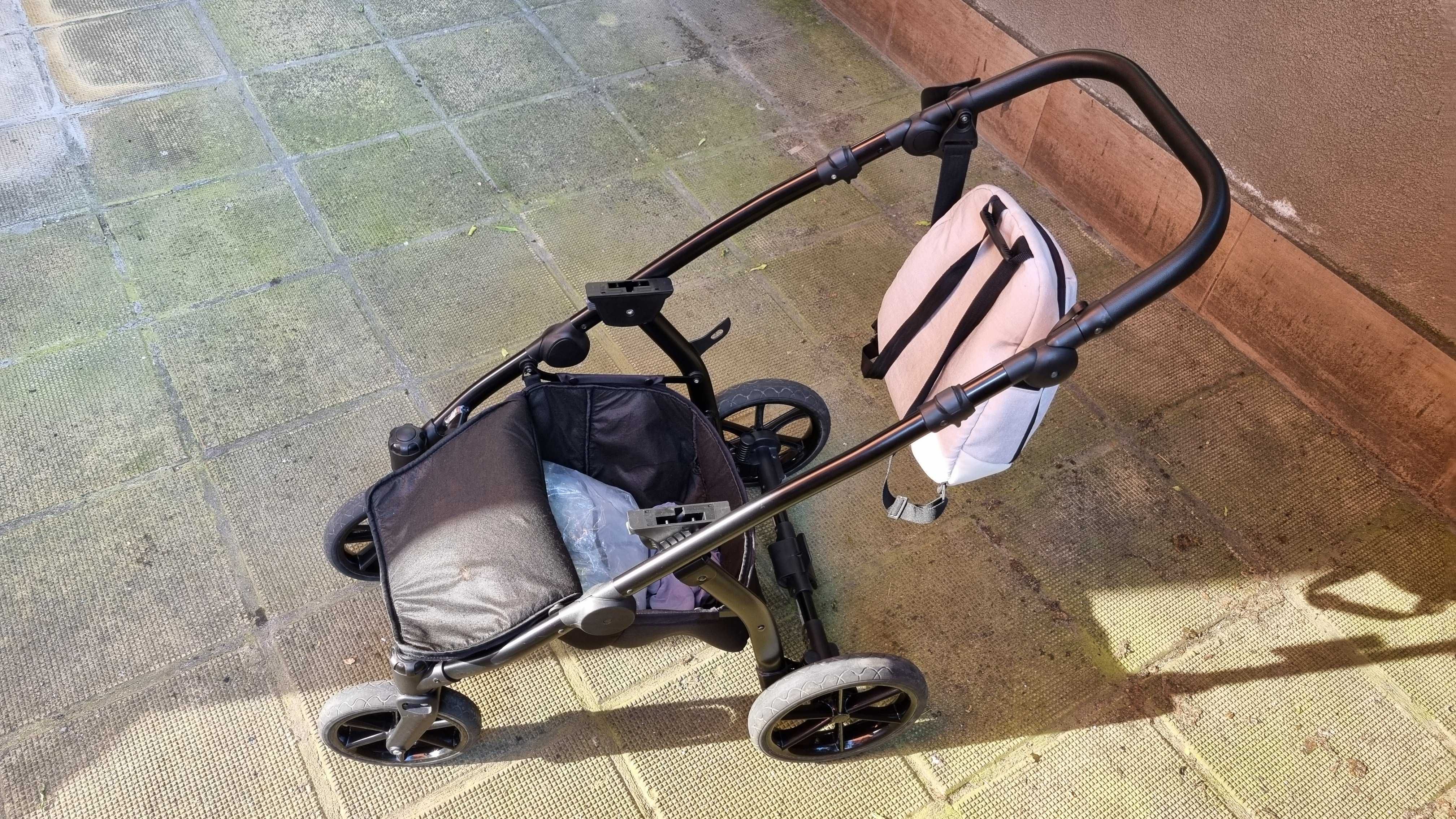 Детска комбинирана количка 3 в 1 Buba - Zaza, Cream в гаранция