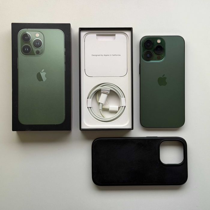 Iphone 13 Pro 128Gb - Alpine Green || Cutie Originala + Husa + Cablu