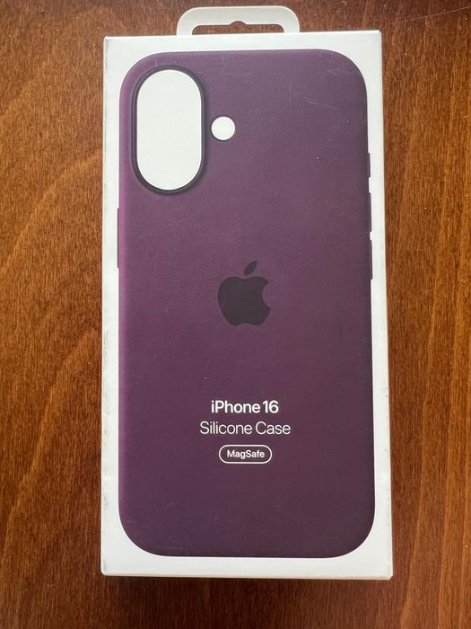 Калъф Apple - Silicone MagSafe, iPhone 16 , Plum