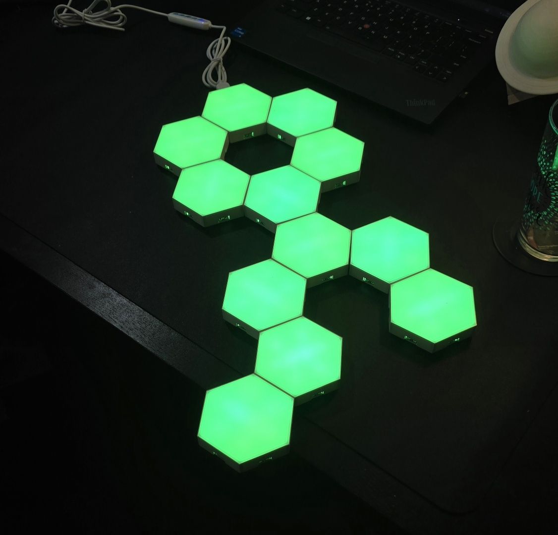 Hexagoane RGB Smart 12buc Idee Cadou